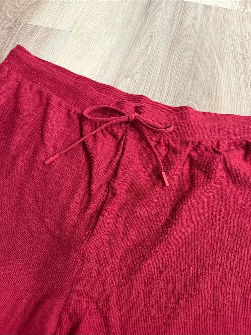 Nuuds Dark Red Resort Shorts Drawstring Cotton Stretch Loungewear 3X or XXXL